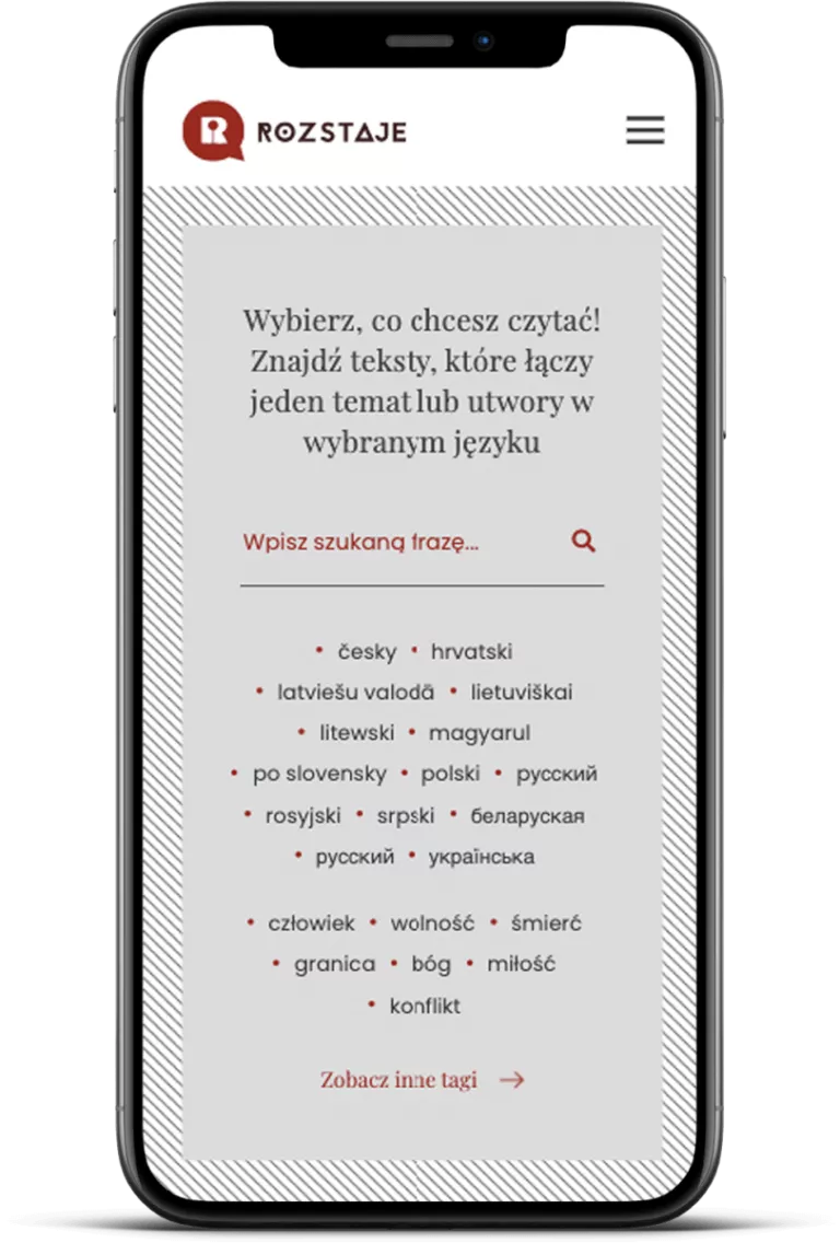 Web design - wizualizacja mobilnej wersji strony internetowej