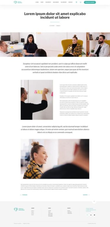 Screenshot of page with a sample entry