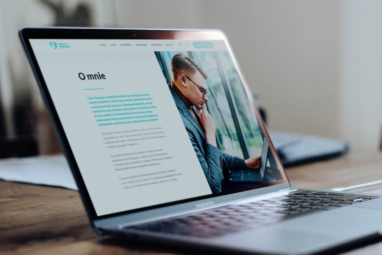 Picture of laptop with web page displayed