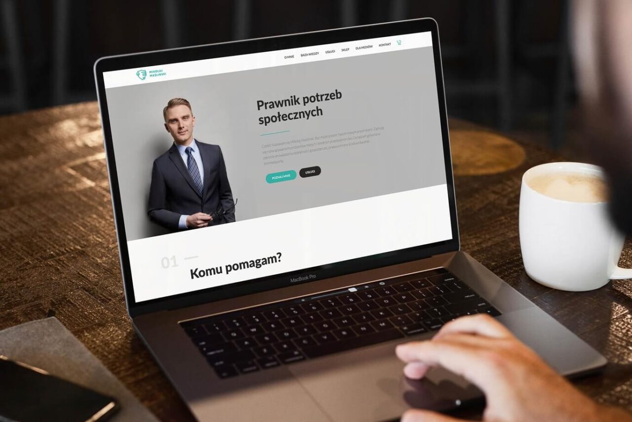 Photo of laptop with home page