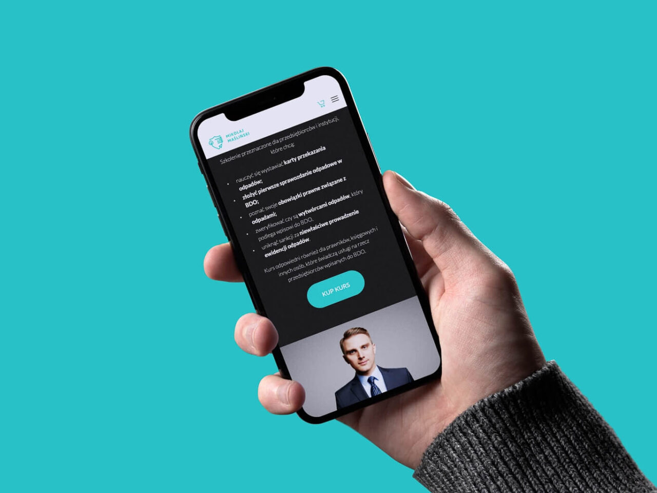 Visualize list page on phone
