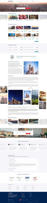 Screenshot of page showing detailed location information