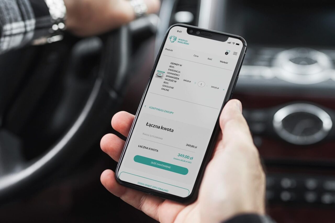 Visualization of login page on phone