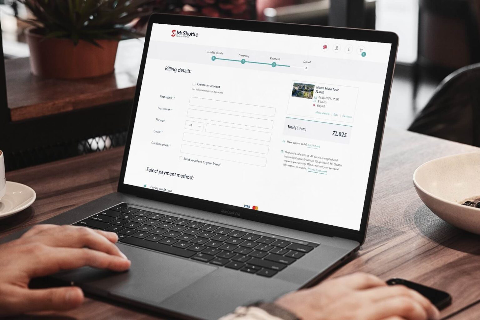 Photo of the person creating the account on the site