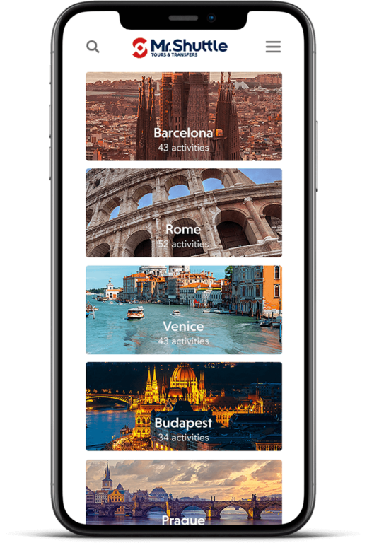 Web design - visualization of buttons for subpages