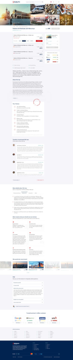 Screenshot of website with user feedback block